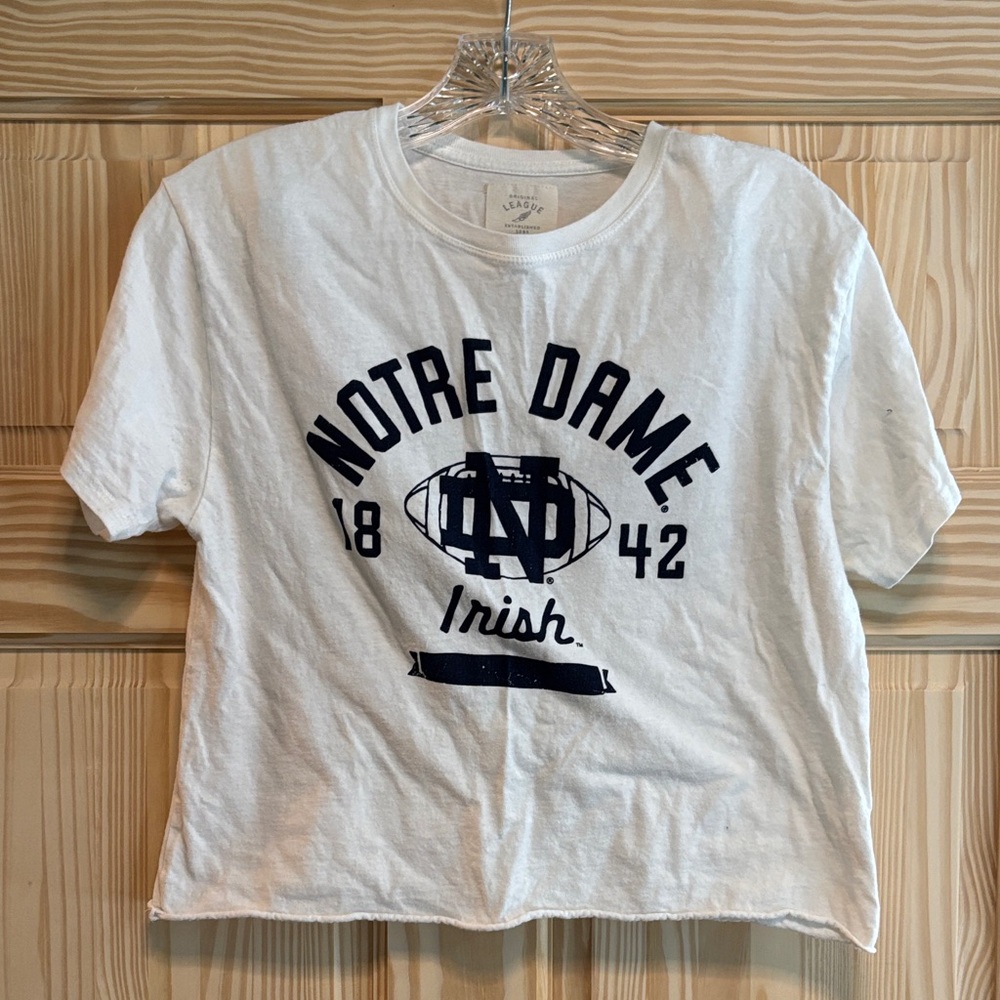 3 for $16! Notre Dame Women's White Short Sleeve Tee